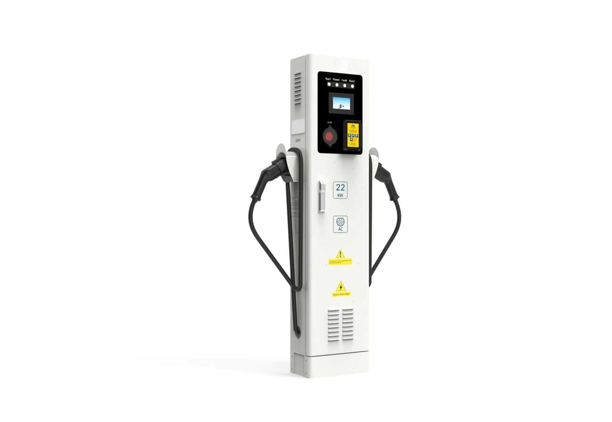 Tapcharge AC-laadpaal 22 kW met twee aansluitingen